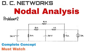 12 Nodal Analysis Complete Concept and Problem2  Most Important [upl. by Merl]