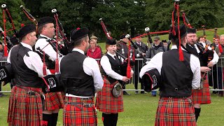 Culter and District Pipe Band in Grade 4A at 2024 British Pipe Band Championships in Forres Scotland [upl. by Sifan371]