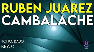 Ruben Juárez  Cambalache  Karaoke Instrumental  Bajo [upl. by Ag]