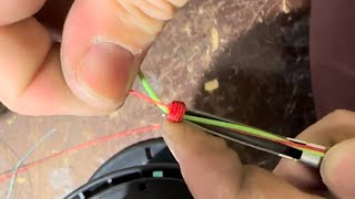 How to tie a double nail knot and attach fly backing to fly line and perfection loop for leader line [upl. by Osnola]