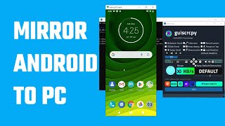 Mirror Android to PC using Scrcpy android pc scrcpy [upl. by Otiragram]