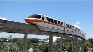 Magic Kingdom Monorail FULL RIDE in 4K 2020 at Walt Disney World Transportation Orlando Florida [upl. by Eitten]