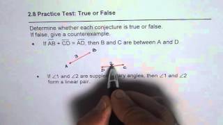 Provide Counter Example To Prove Conjecture False [upl. by Royall]