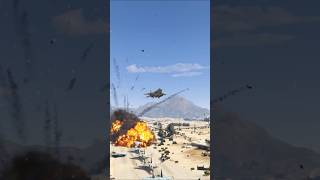 F16 destroyed by rocky land in iran vs isreal war gta v f15 army base [upl. by Penelope]