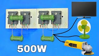 How To Make Inverter 12v To 220v500W Inverter Using Transistor [upl. by Adlemi]