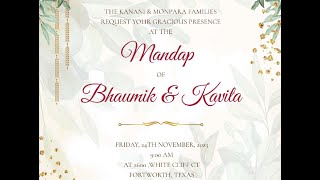 Bhaumik amp Kavita Wedding  Mandap [upl. by Eelyma]