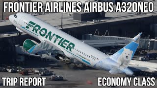 TRIP REPORT Frontier Airlines Airbus A320 NEO Islip ISP  West Palm Beach PBI [upl. by Noryt734]