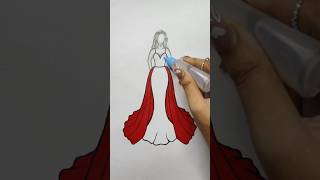 Lets Create creative dress design from Glitter ✨ shorts [upl. by Yhtamit496]