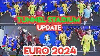 PES 2021 amp SPFL24 Stadiums Update Tunnel EURO 2024 [upl. by Ellenar739]