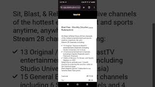 How to get a voucher using Blast TV for 1 Month [upl. by Brandise]