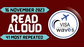 PTE Read Aloud  NOV 2023  Most Repeated [upl. by Yeldah]