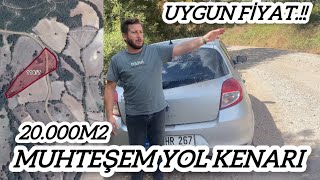 KELEPİR FİYAT MUHTEŞEM YOL KENARI ARAZİ 20000m2 [upl. by Ayatnohs]