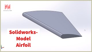 Solidworks 3D Modelling How To Draw An Airfoil [upl. by Salokkin]