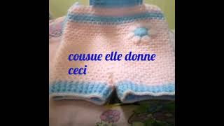 Tuto crochet Combinaison grenouillère bébé au croch partie 4 [upl. by Aeslehs]