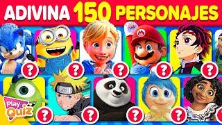 Adivina 150 Personajes Animados  Adivina Quién es por la foto 🖍️🤩👀 ¿Cuánto Sabrás  Play Quiz [upl. by Kathleen]