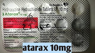 Atarax 10mg tablet uses and Review In Hindi Atarax tablet uses side effects Atarax tablet 10mg [upl. by Nairot]