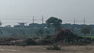 KANPUR WAG9HH Hauling BOXN Freight Train Fully Loaded with Coal 95Kmh on EDFC [upl. by Araas]