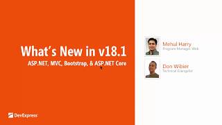 New in v181  ASPNET MVC and Bootstrap Controls [upl. by Anawal610]