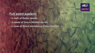 Dulux Ambiance ColourMotion  Demo Video [upl. by Oer]