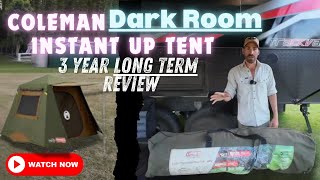 BEST TENT ON THE MARKET  1min Set Up  Coleman Northstar Instant Up 4 Lighted DarkRoom Tent [upl. by Terej3]