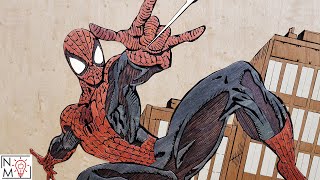 SpiderMan Out of Wood  Marvel Scroll Saw Woodworking Project [upl. by Riebling]