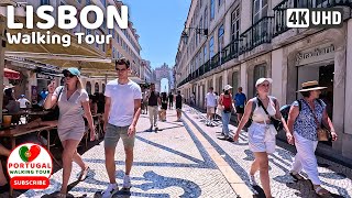 🇵🇹 4K WALK Saturday Walking Tour Lisbon City Center June 2023 [upl. by Stoll]