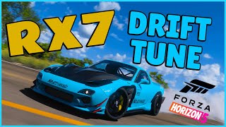 FORZA HORIZON 5  BEST RX7 DRIFT TUNE  1997 Mazda FD Rx7 Drift BuildTune FH5 [upl. by Lupe]