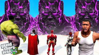 FRANKLIN AND AVENGERS VS GOD LAVA TITAN AND GOD ICE TITAN IN GTA 5 PART 21 [upl. by Friday]