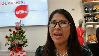 Milagros Carbajal Gerente de Marketing de Estilos en la inauguración de su tienda número 23 en Areq [upl. by Octavia]