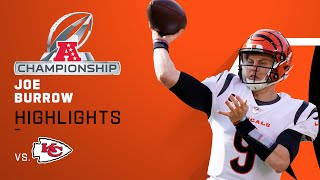 Joe Burrows top plays from 2TD game  AFC Championship Game [upl. by Rednijar]