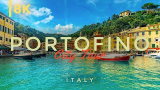 Tour of Portofino in 8K  One of the most Expensive places in the World [upl. by Darby]