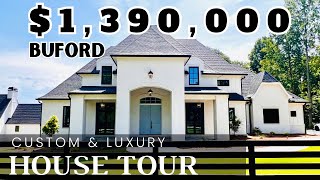 Tour a 139 Custom Luxury New Build in Buford Ga  Buford Georgia  Atlanta Homes for Sale [upl. by Coe241]