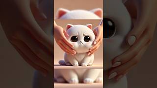 Touching a cats cheek is the best ai aicat cat cartoon kitten cute cutecat [upl. by Adnim]