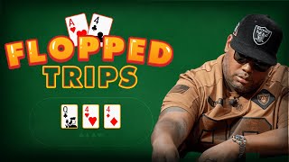 Flopped Trips 😱  WSOP 2024 [upl. by Suiratnod]