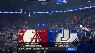 17 Kentucky vs 13 Alabama Basketball Highlights 2242024 [upl. by Westhead545]