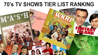 70s TV SHOWS TIER LIST RANKING [upl. by Brantley]