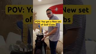 When you get a new set of Golf Clubs golf p770irons golfswing golfball golfer golfishard [upl. by Oremo64]