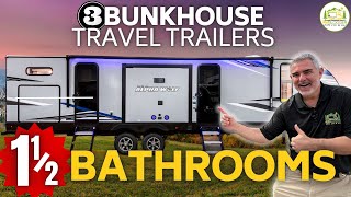 Travel Trailers with Bunkhouse and 1 12 Bathrooms [upl. by Daub773]