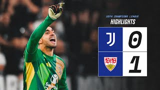 HIGHLIGHTS UCL  Juventus 01 VfB Stuttgart [upl. by Eelimaj]