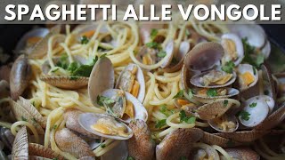 Spaghetti Vongole with 2 SECRET Ingredients  Wally Cooks Everything [upl. by Sirhc]