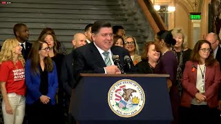 Illinois Gov JB Pritzker signs assault weapons ban [upl. by Bouley]