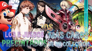 LOS 5 JUEGOS PRECINTADOS MÁS CAROS DE MI COLECCIÓN NINTENDO 3DS [upl. by Rednav]