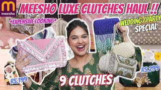 HUGE Meesho Luxe amp Partywear Clutches Haul Starts At ₹200🤩 Must Have Clutches For Every Occasion😍 [upl. by Wenona464]