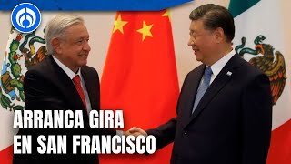 AMLO se reúne con el presidente de China Xi Jinping en EU [upl. by Grube]