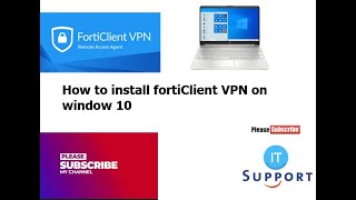 How to download and install Forticlient VPN on windows 781011  Forticlient VPN in Hindi Latest [upl. by Veronike485]