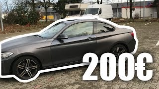 200€ Vollfolierung Auto Folie von Amazon in Grau Matt günstige DIY [upl. by Odravde258]