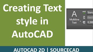 How to create new Text style in AutoCAD [upl. by Hirza]