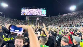 Oregon 32 Ohio State 31 Postgame Field Storming Celebration On The Field In 4K [upl. by Adia]