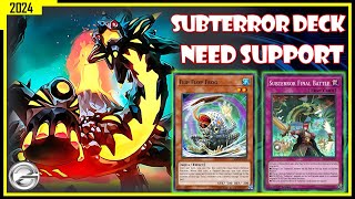 SUBTERROR DECK KONAMI PLEASE NEW SUPPORT GAMEPLAY JANUARY 2024  YUGIOH DUEL LINKS [upl. by Newbold]