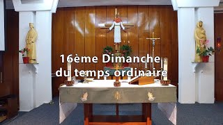 Messe du 16ème dimanche ordinaire 18 juillet 2020 [upl. by Ezzo]